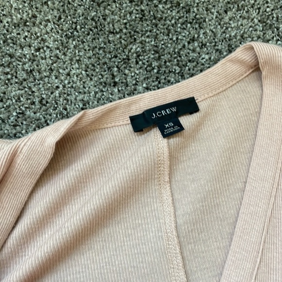 Jcrew- Ribbed dusty pink midi dress - Picture 2 of 3